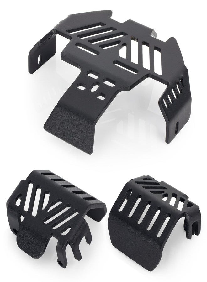 VNUHV 3-Piece Metal Chassis Armor Protection Skid Plate for 1/10 RC Crawler Car Traxxas Trx4 Bronco Defender G500 K5 Upgrade Parts - Image 1
